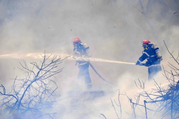 A vrut să dea foc la gunoi și... au intervenit pompierii